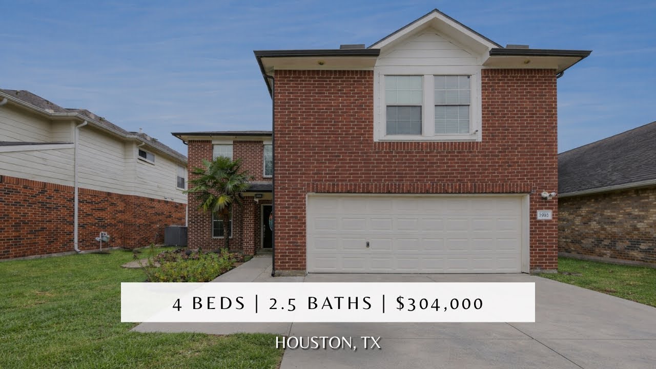Spacious 4 Bedroom Home in Houston | $304K 
