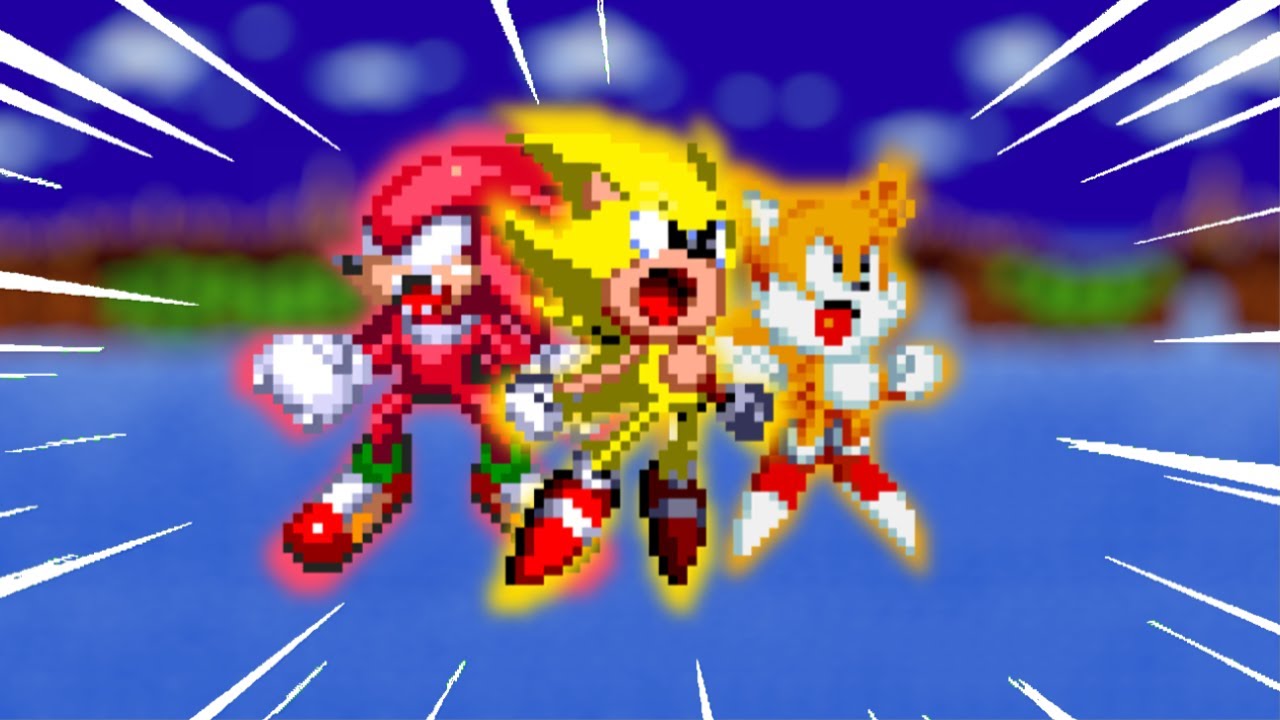 Overpowered Team Super Sonic in Sonic Mania