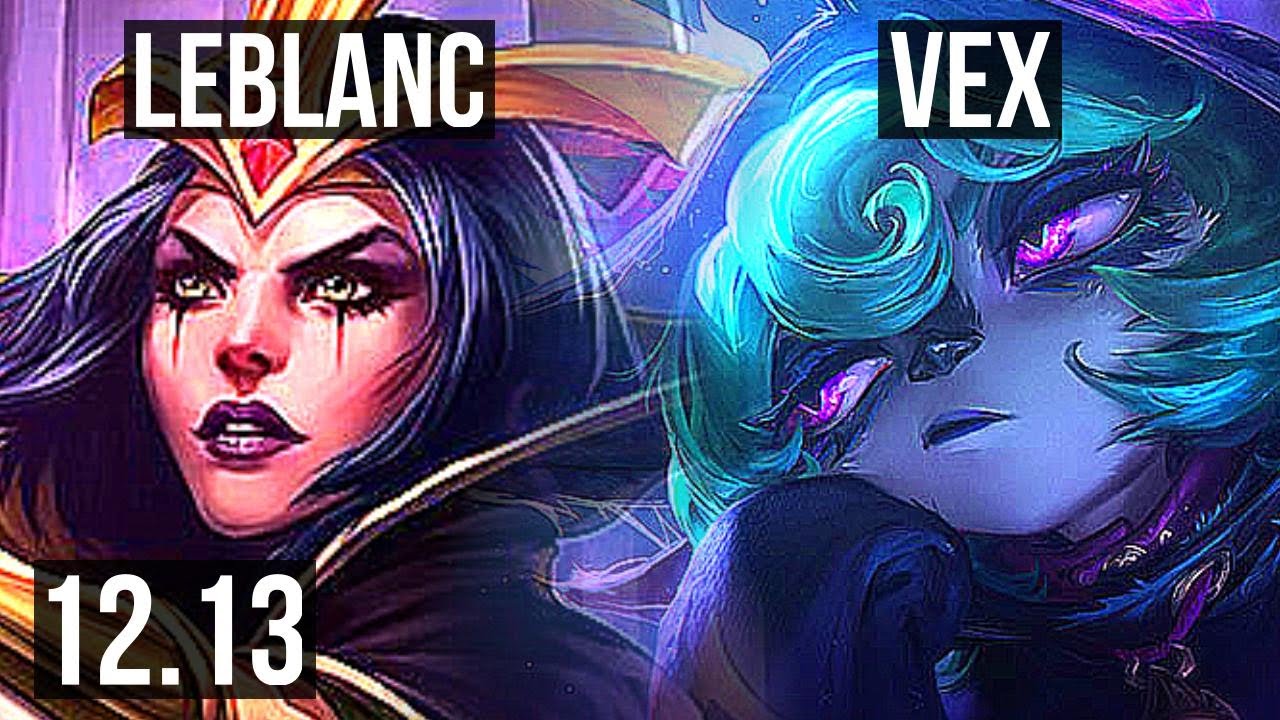 LEBLANC vs VEX (MID) | 13/2/15, Legendary, 400+ games | NA Master | 12.13