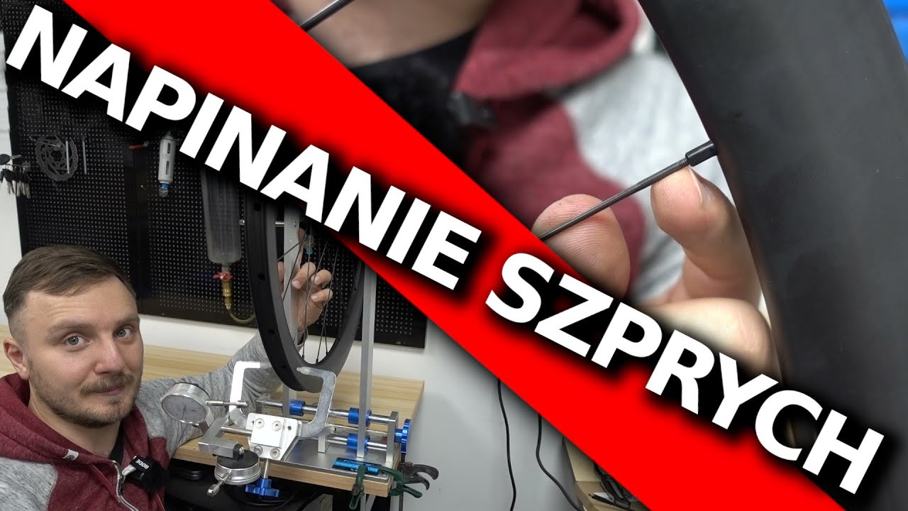 Naciąganie szprych po zaplataniu koła