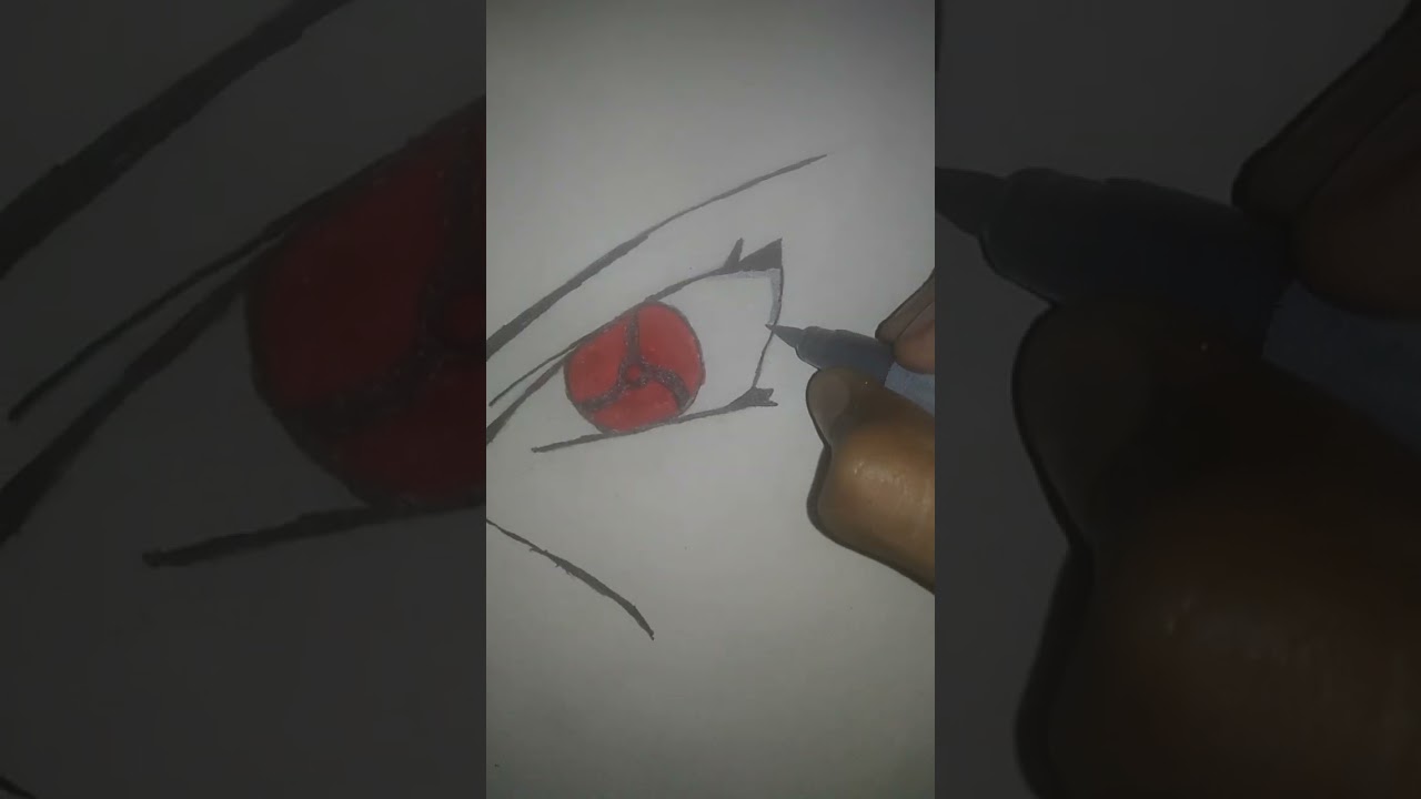 lam draw Itachi mange Kyun sharinga and please like and subscribe