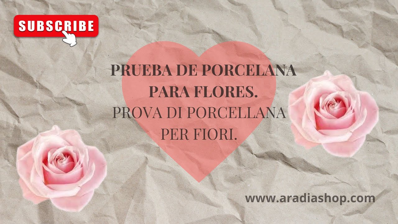 🌸 Receta de porcelana para flores muy flexible🌸.🌹Ricetta  di porcellana per fiori molto flessibile🌹
