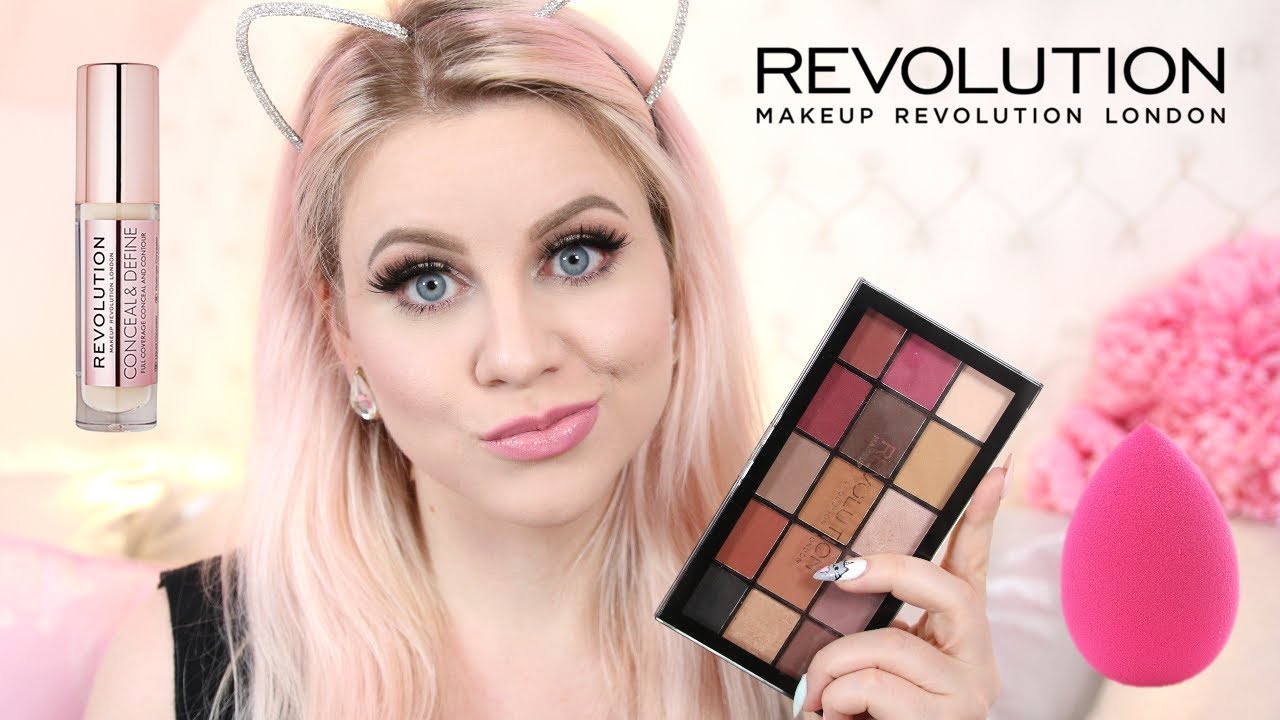 Makeup Revolution paleta Re-Loaded, róż, korektor, rzęsy z Aliexpress * Makijaż i Opinia * Candymona