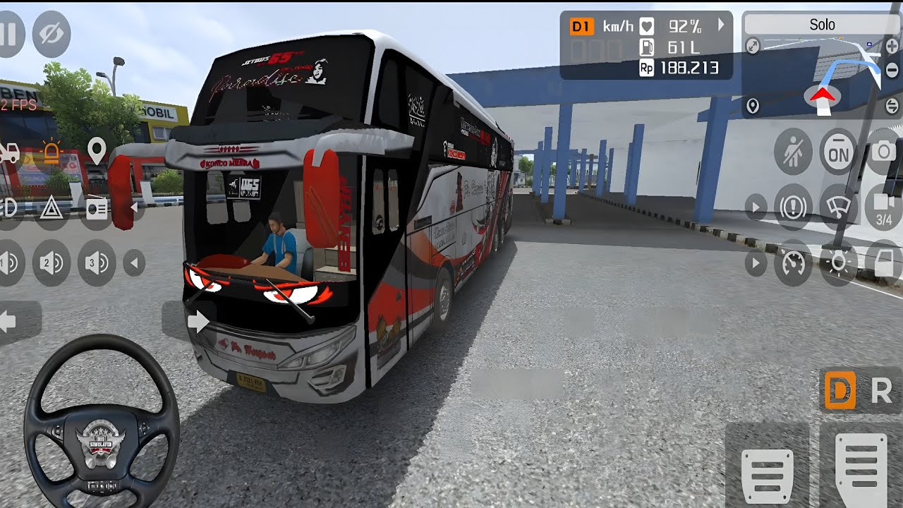 BUS SIMULATOR INDONESIA || Bus Pariwisata Full Telolet Basuri || Uero Coach Bus Simulator