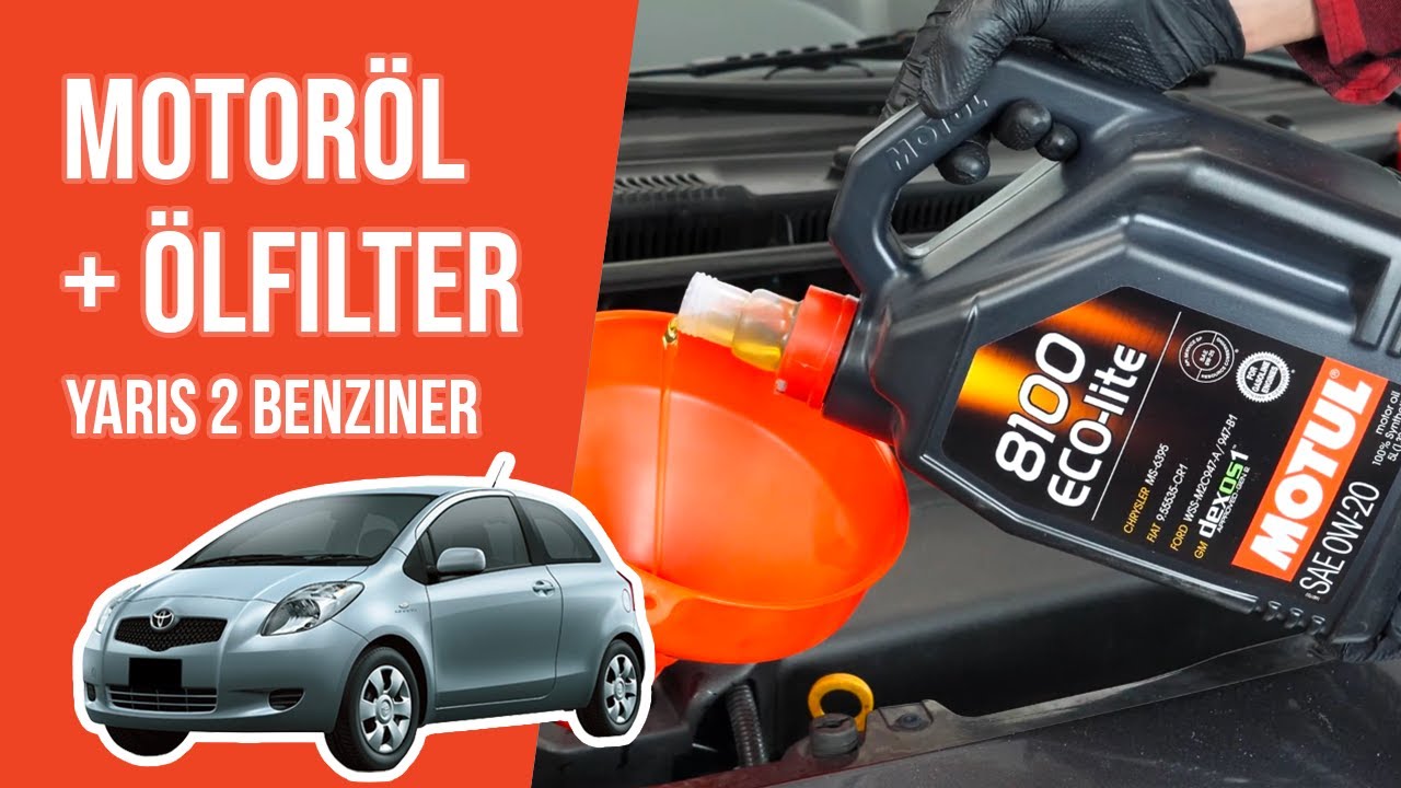 Wie Yaris 2 1.3 VVT-i Motoröl und Ölfilter wechseln 🛢