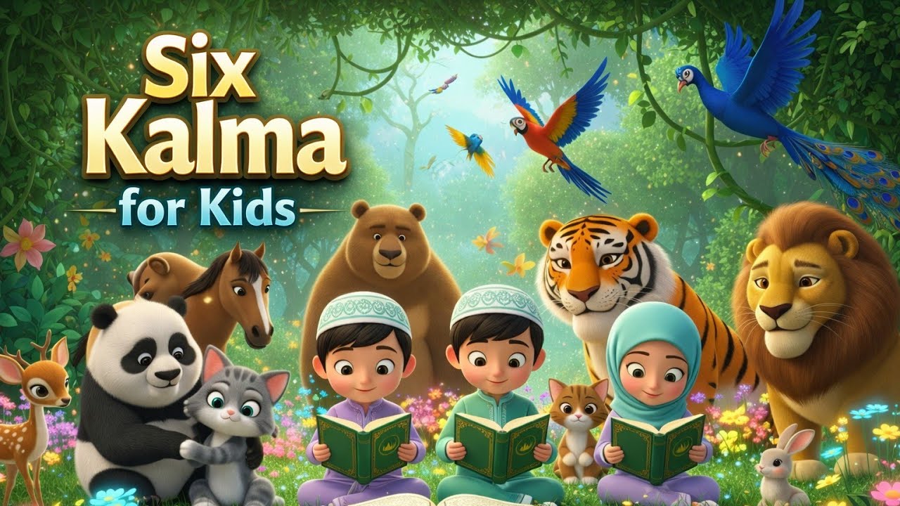 Pahla Kalma | kalma for babies | kalma for kids | first kalma to six kalma | kids | child | cartoon