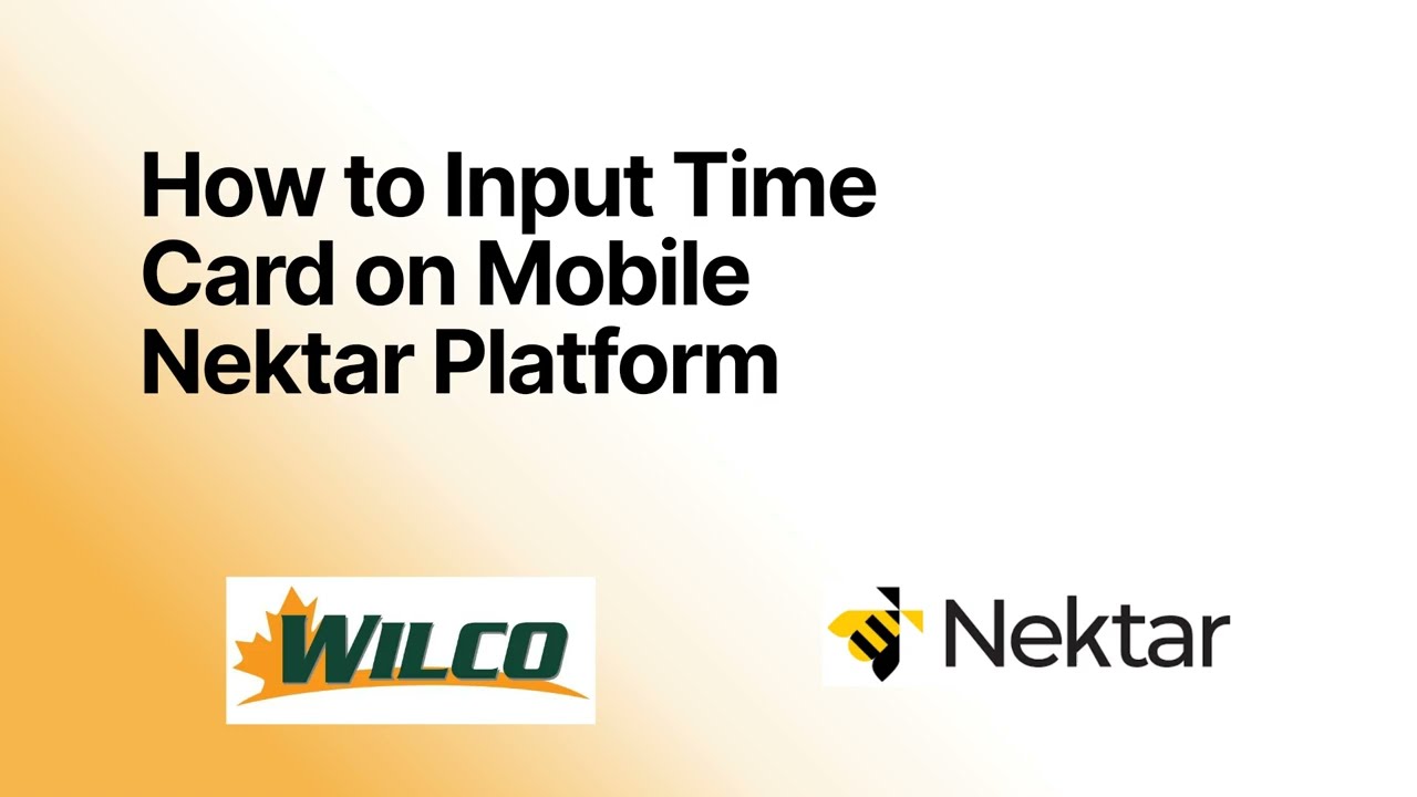 How to Input Time card on Mobile
