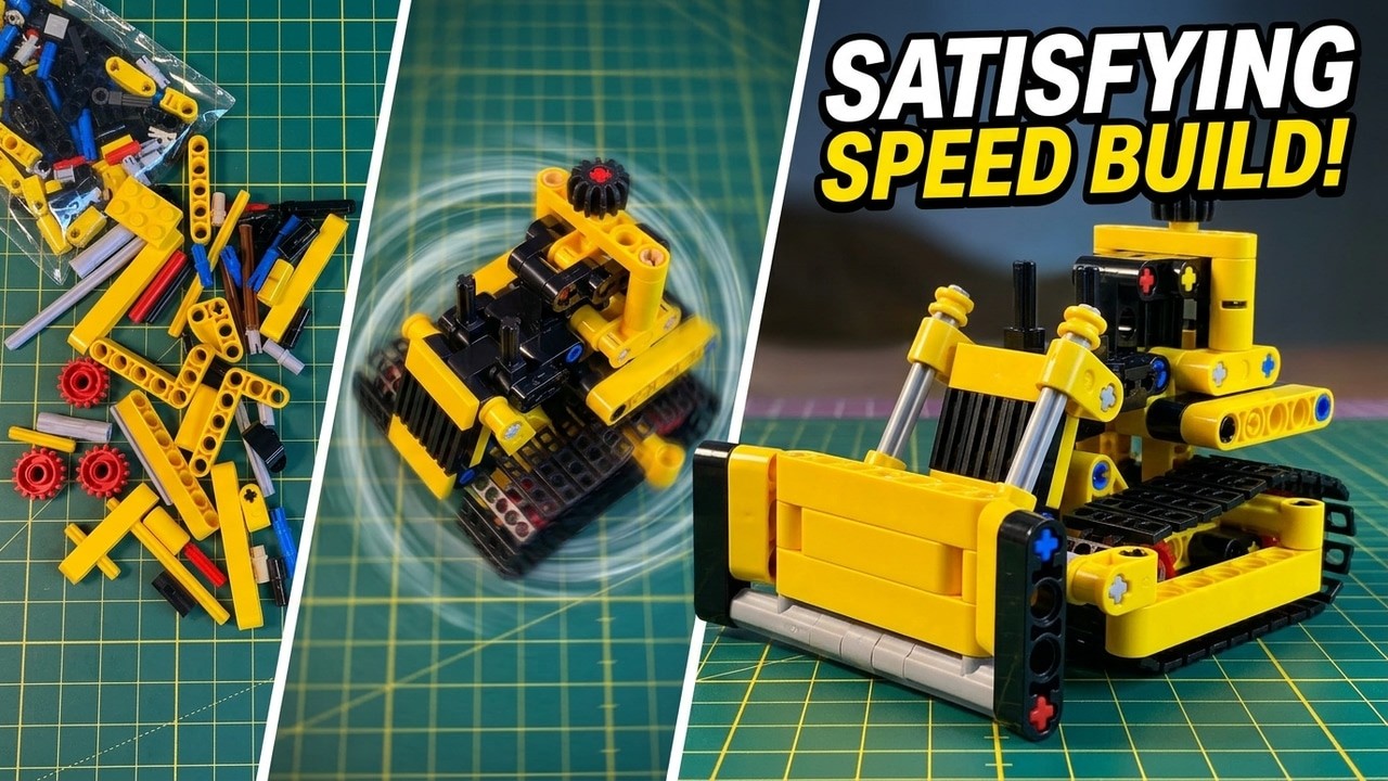 Cheap & Cool LEGO Technic Bulldozer Unboxing & Speed Build (42163)