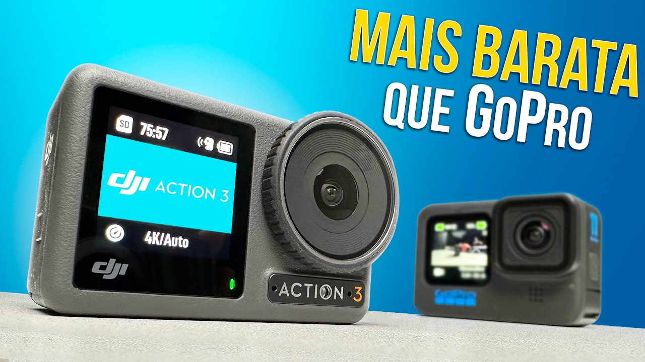 DJI OSMO Action 3 é MELHOR que câmeras da GoPro? [TESTES e COMPARATIVOS]