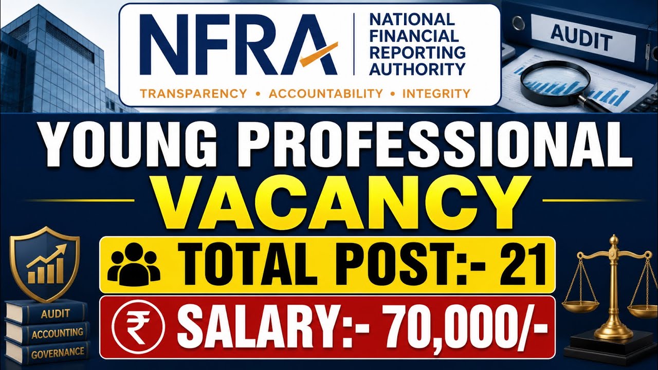 Young Professional Vacancy in NFRA | Total Post:- 21 | Salary:- 70,000 | LLB Jobs | @LAWVACANCY 