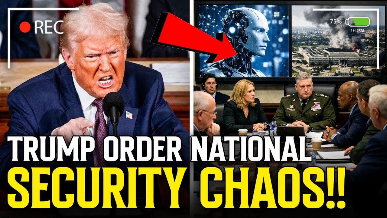 TRUMP ORDERS AI CRACKDOWN as NATIONAL SECURITY CRISIS ERUPTS