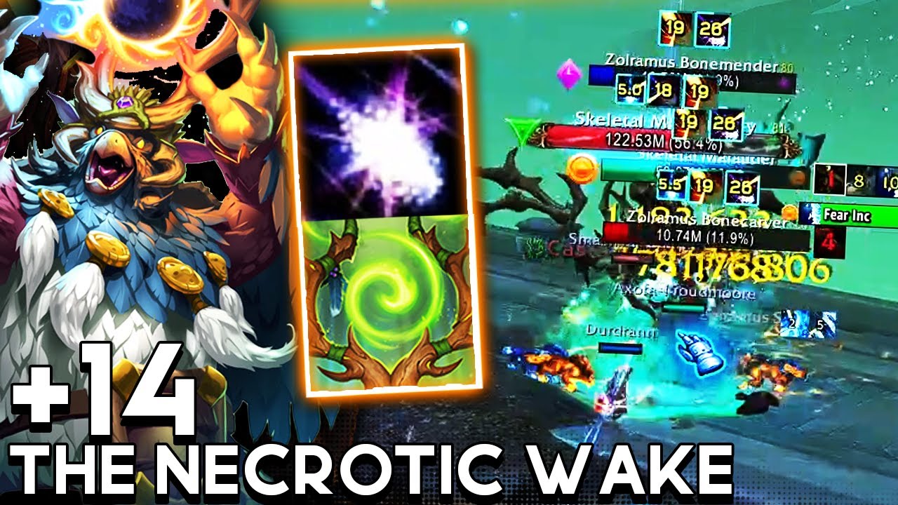 The Necrotic Wake +14 pug | Balance druid POV | TWW SEASON 1 M+