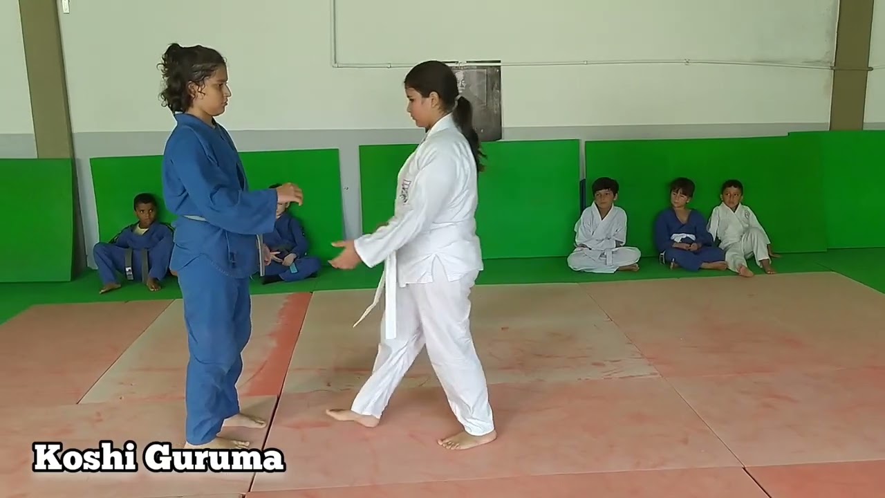 Exame de faixa de Judô - Faixa branca ponta cinza