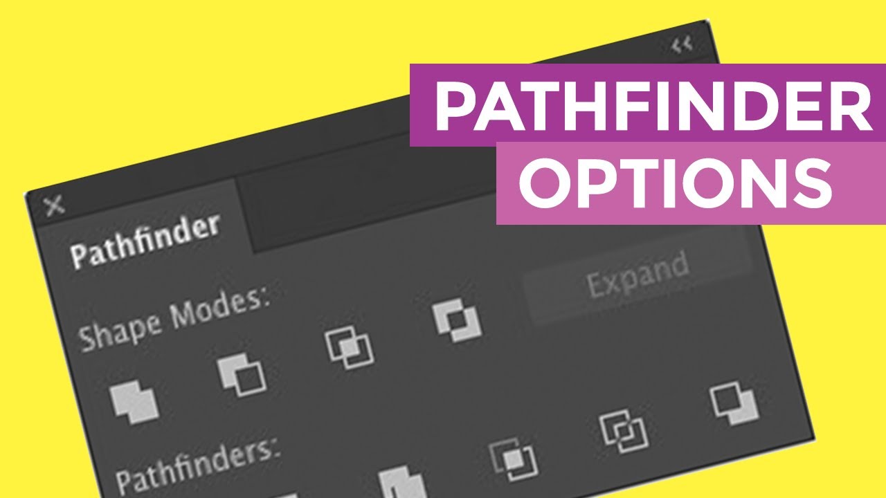 Как использовать параметры Pathfinder в Adobe Illustrator 2020