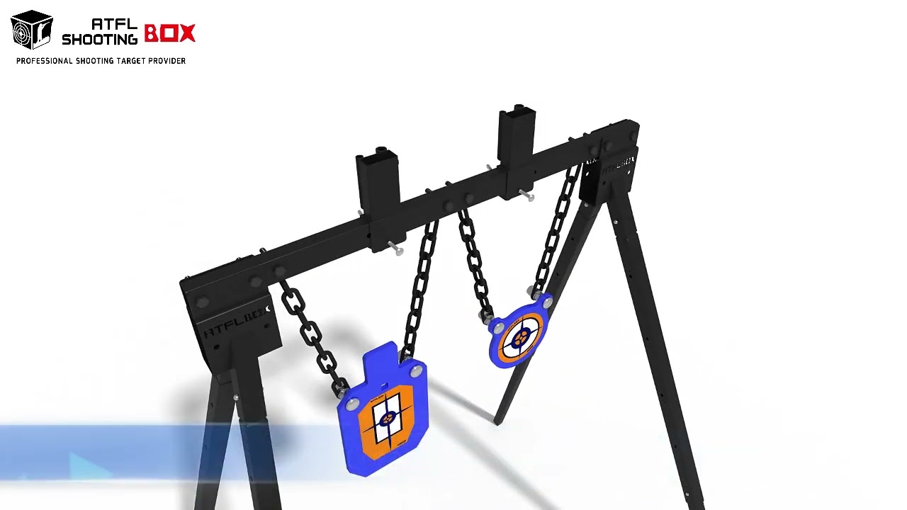 ATFLBOX AR500 Steel Target for Shooting Stand System Set