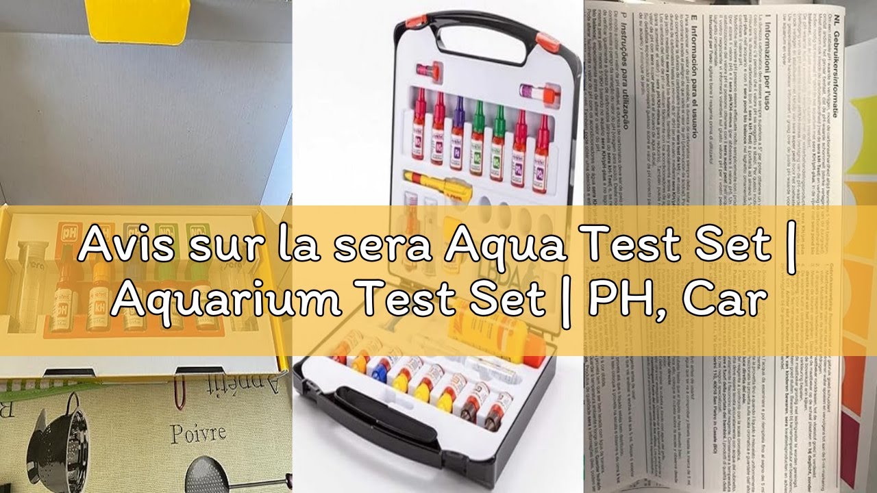 Avis sur la sera Aqua Test Set | Aquarium Test Set | PH, Carbonate Hardness, Total Hardness, Nitrite