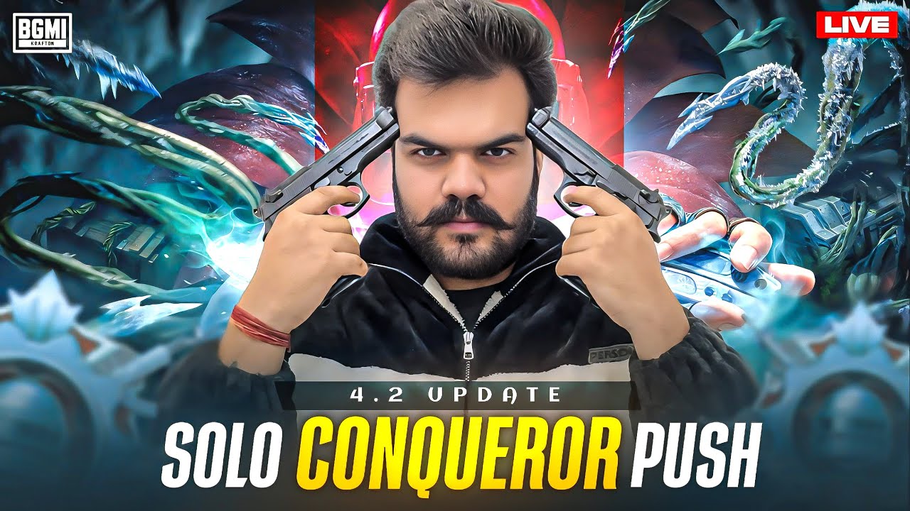 DAY-4 | SOLO CONQUEROR RANK PUSH TIPS AND TRICKS | 4.2 UPDATE RANK PUSH BGMI #1