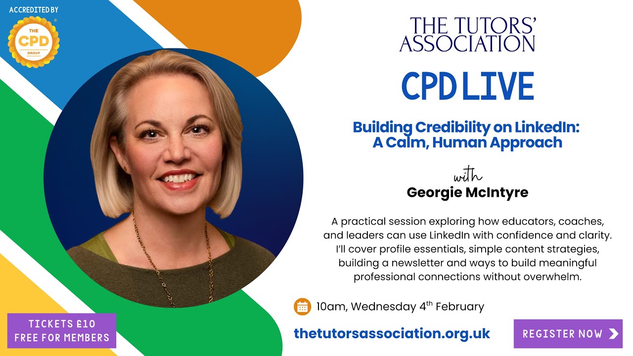 TTA's CPD Live: Building Credibility on LinkedIn - A Calm, Human Approach with Georgie McIntyre