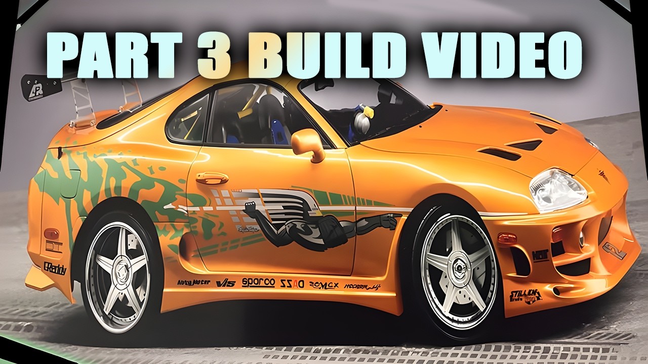 Fanhome Toyota Supra Build — Stages 6/7/8! 🧡🔥 Fast & Furious Brian’s Supra Assembly - Part 3