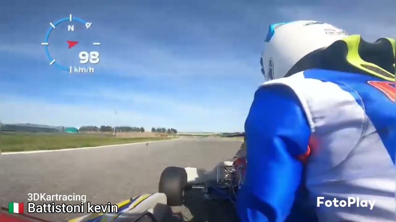 3dkartracing Onboard Battistoni kevin Gold Kart Tm oknj pista del mare Cecina