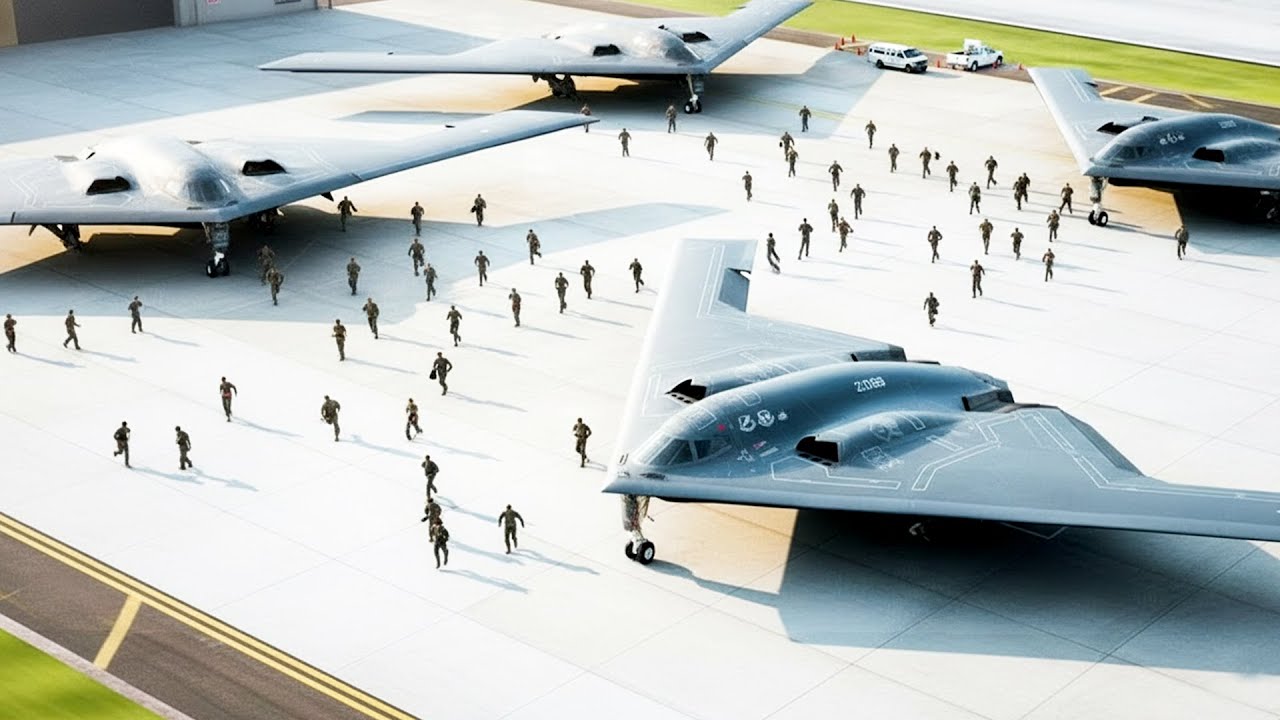 Venezuela Shocked! US Air Force Female B-2 Spirit Pilot Performs Emergency Takeoff at Full Speed!
