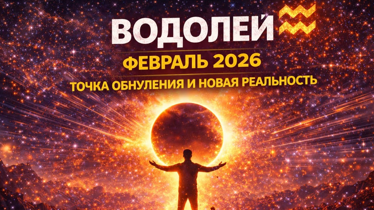 Водолей ♒ Затмение в феврале 2026 — ты уже не будешь прежним