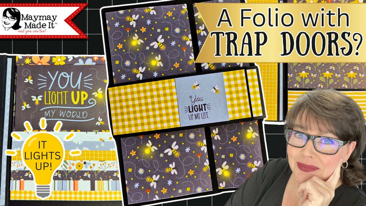 How to Turn Scrapbook Paper into a Light Up Folio – Firefly + Pear Blossom