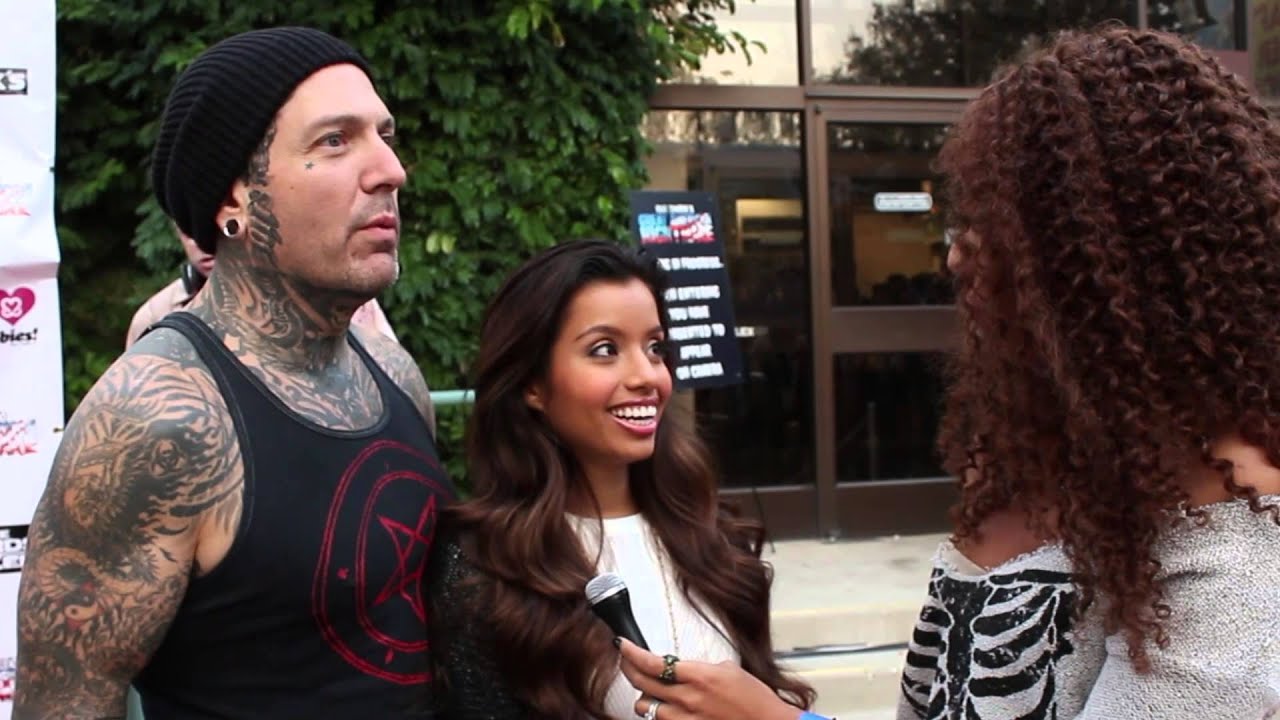 Lupe Fuentes and Evan Seinfeld on the Red Carpet at Rob Zombie's Great American Nightmare