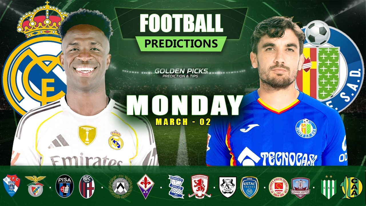 FOOTBALL PREDICTIONS TODAY 02 MARCH | POSSIBLE SCORES SCORES, CORNERS & CARDS | GOLDEN PICKS PLUS