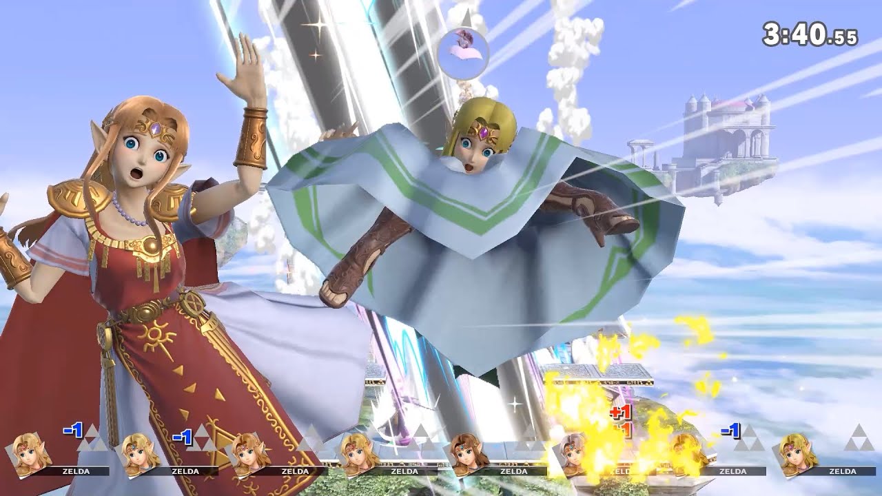 Smash Ultimate - 8 Zeldas Battle (Only Blast and Screen KO) #6