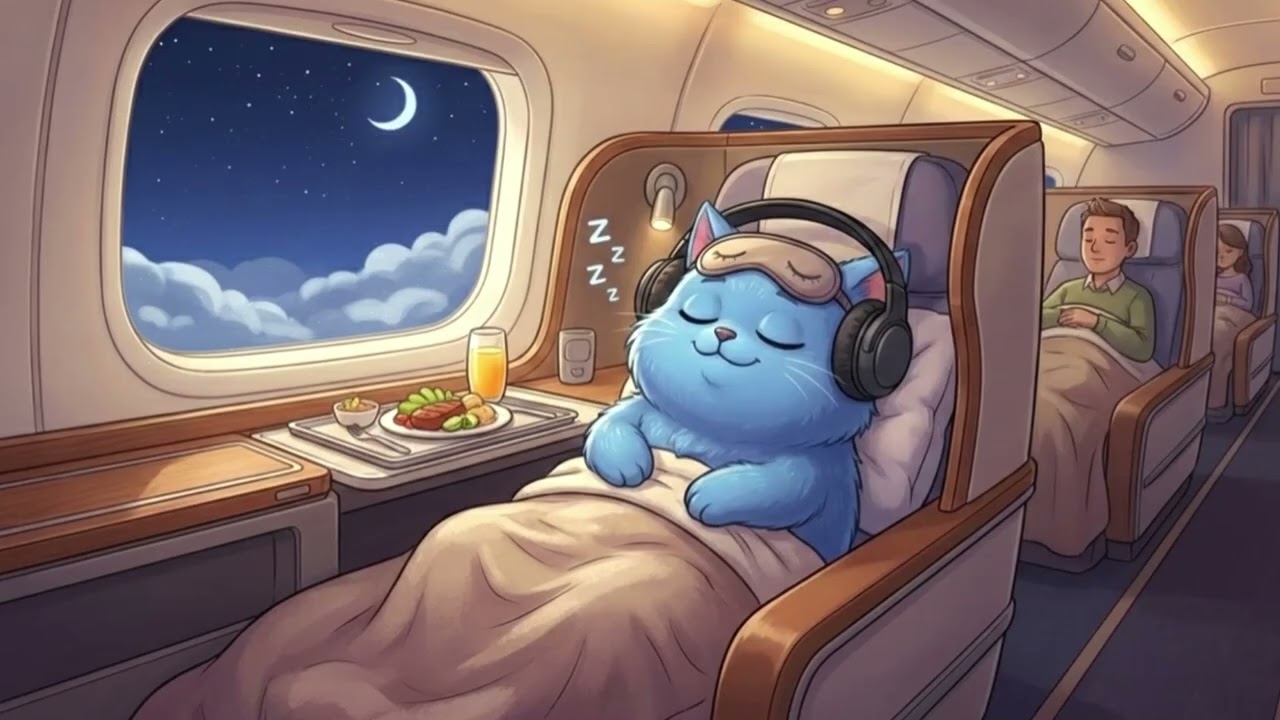 【睡眠導入ASMR】どうしても寝付けない夜に。眠くなるリアルな飛行機の音 ✈️