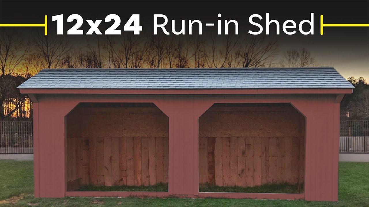 Customer Testimonial - 12x24 Run-in Horse Barn Sheds