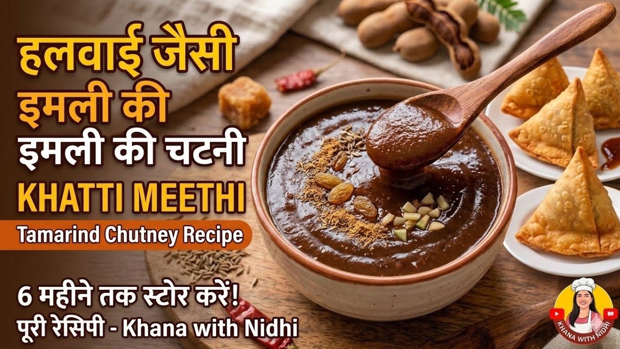 Halwai Jaisi Khatti Meethi Imli ki Chutney | Tamarind Chutney Recipe |