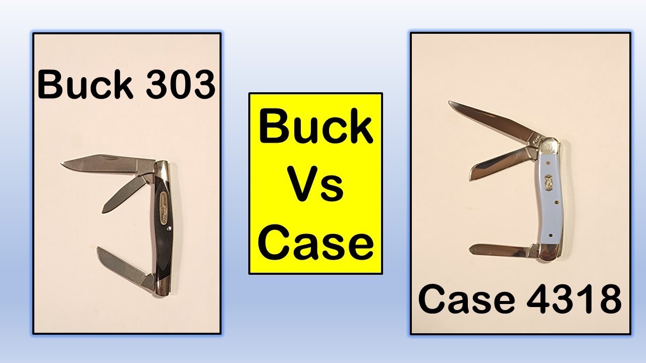Two for Tuesday:  The Buck 303 Stockman vs The Case 18 Pattern Stockman