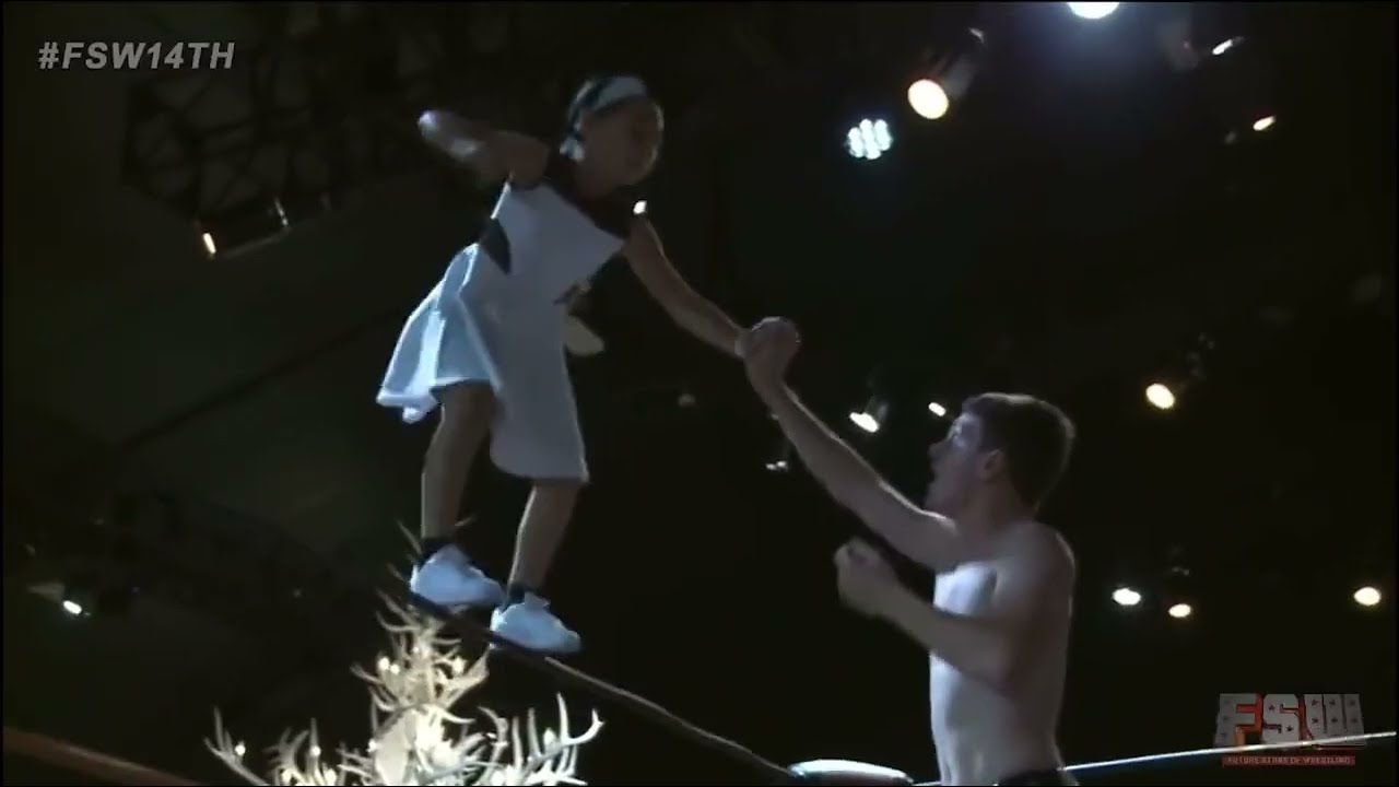 8-year-old girl lands SICK DDT on 16-year-old  pro wrestler!