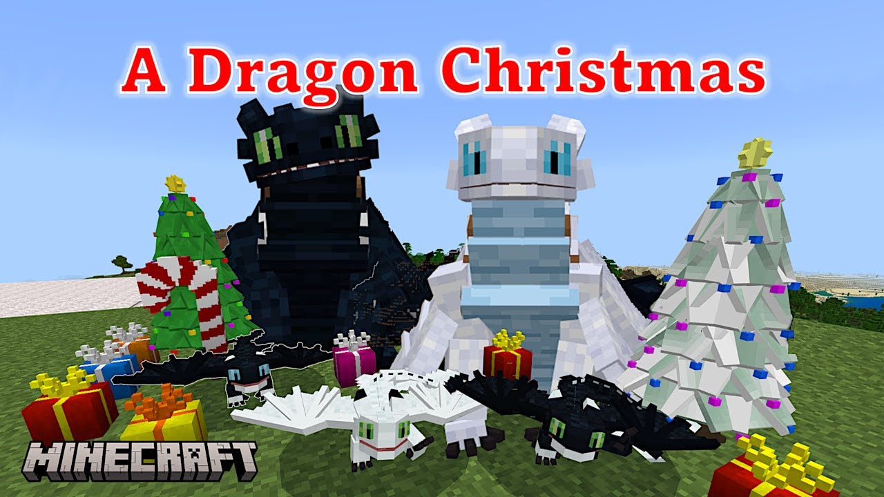Рождество в семье драконов в Minecraft / Age of Berk HTTYD