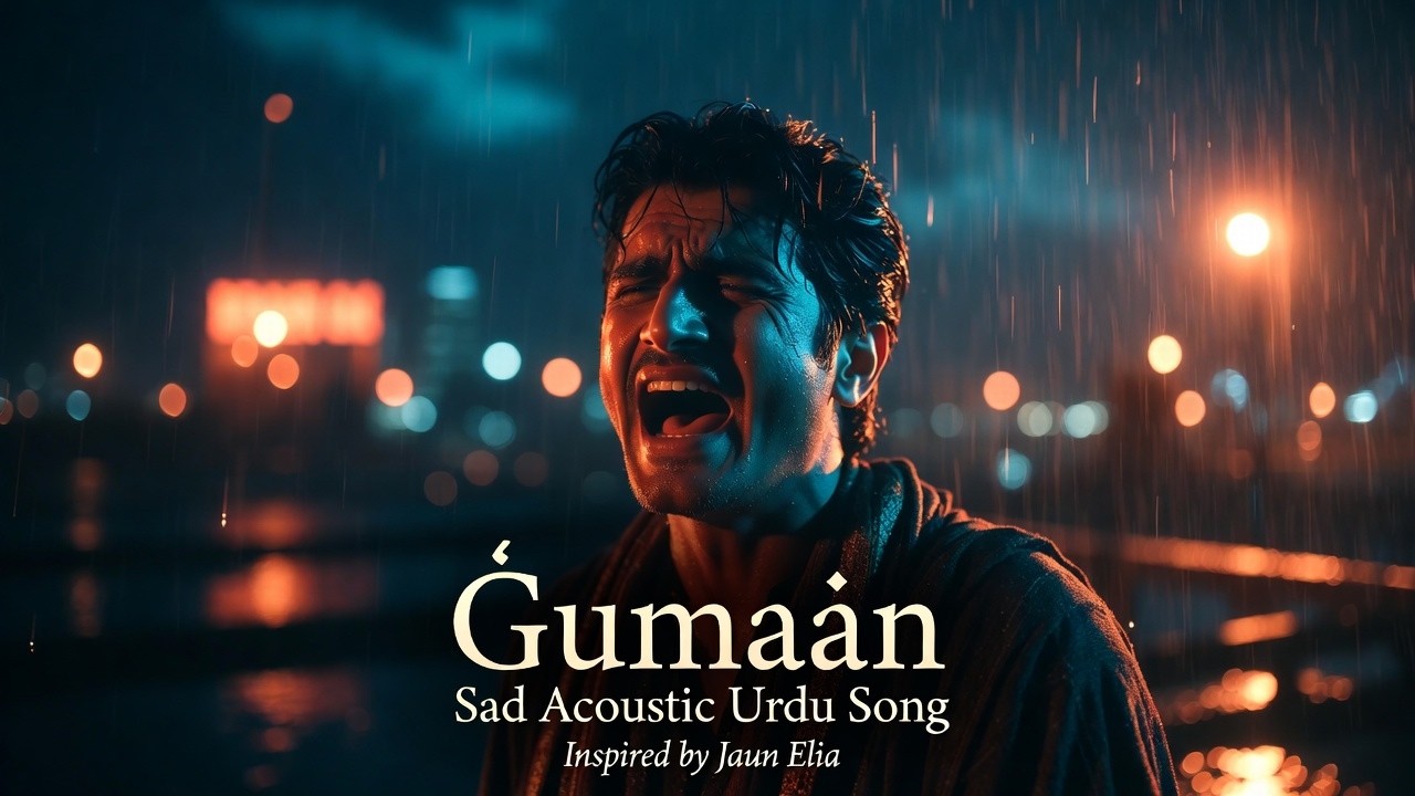 Gumaan – Jaun Elia Inspired Acoustic Song 🎸 | Sad Romantic Urdu #Gumaan #JaunElia