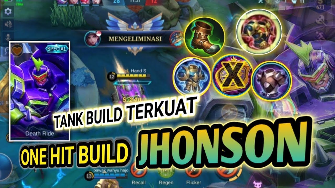 #jhonson Build Johnson Terkuat 2022 - Tutorial Johnson Terbaru - Mobile Legends #jhonsongameplay