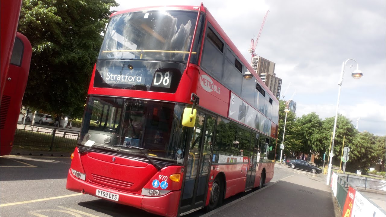 *RE-EDITED* FULL ROUTE VISUAL | Tower Transit Route D8: Stratford To Crossharbour | 970 (YT59DYS)