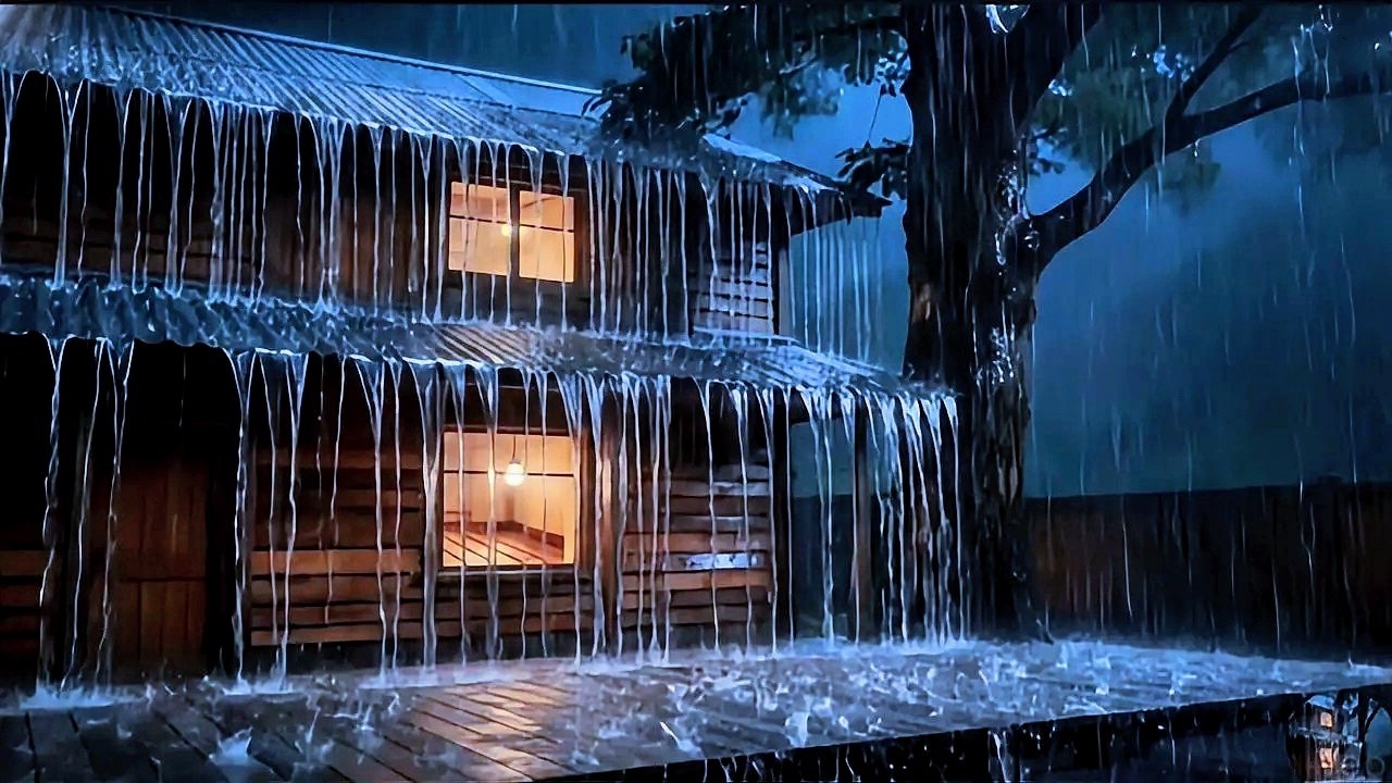 Rain Sounds for Sleeping l 99% Instantly Fall Asleep with Rain and Thunder Sounds at Night
