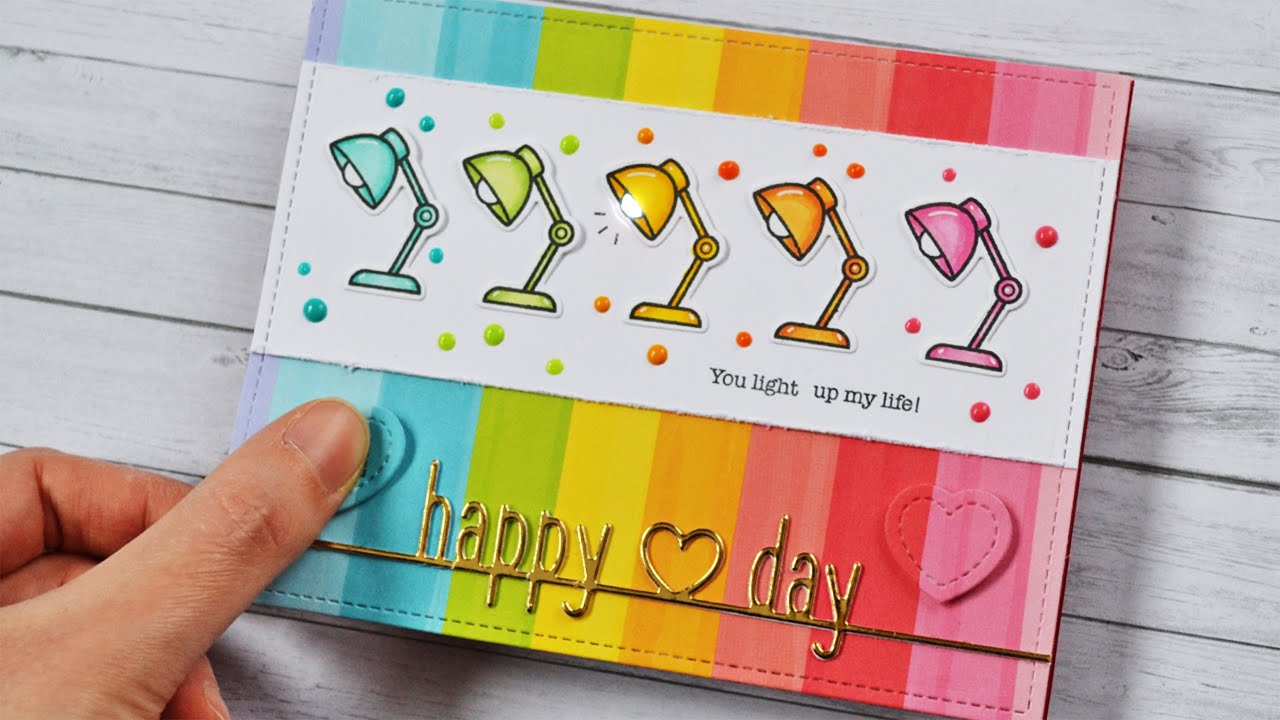 How to make a card that lights up