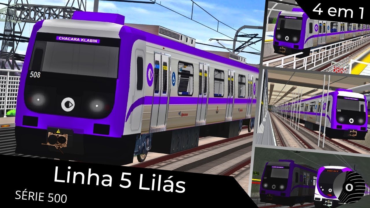 OpenBVE - LINHA 5 LILÁS com o TUE SÉRIE 500 DA VIAMOBILIDADE! Capão Redondo X Chácara Klabin