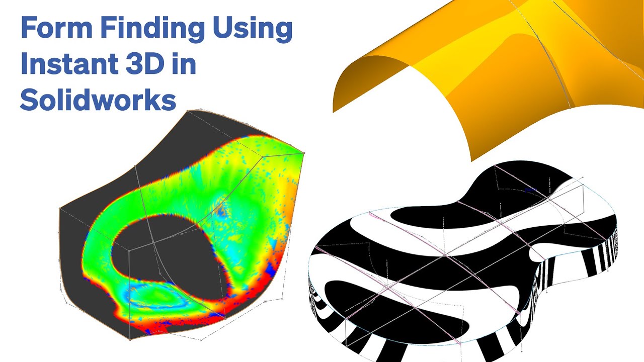 Form Finding Using Instant 3D in Solidworks