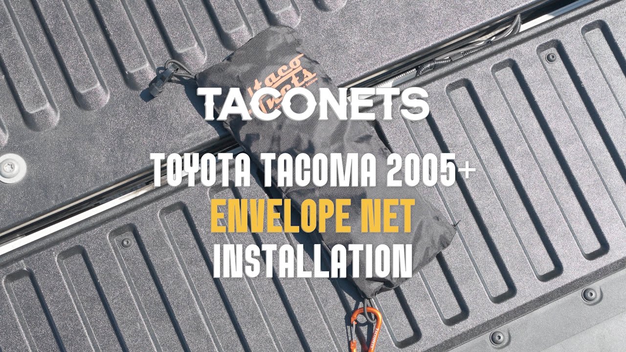 TACONETS installation of Toyota Tacoma Envelope Cargo Net for 2005+ Tacoma's