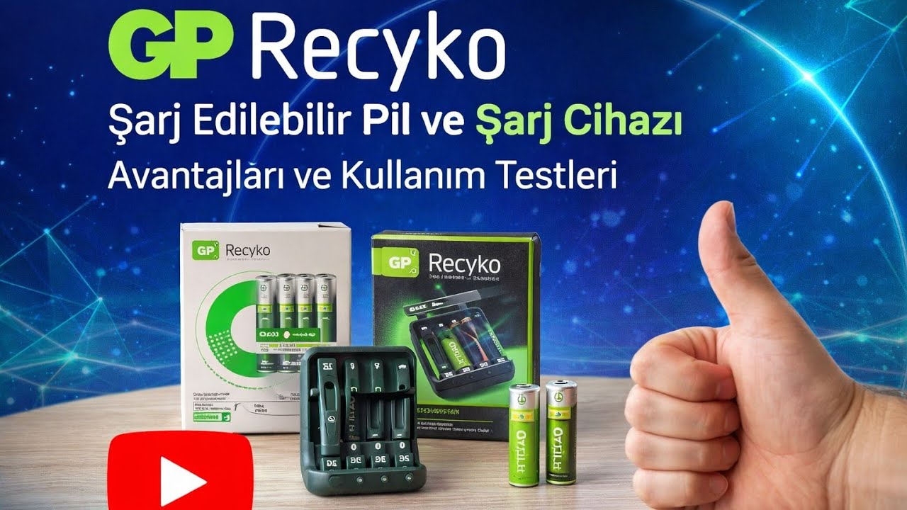 GP Recyko Şarj Edilebilir Pil ve Şarj Cihazı Avantajları ve Kullanım Testleri