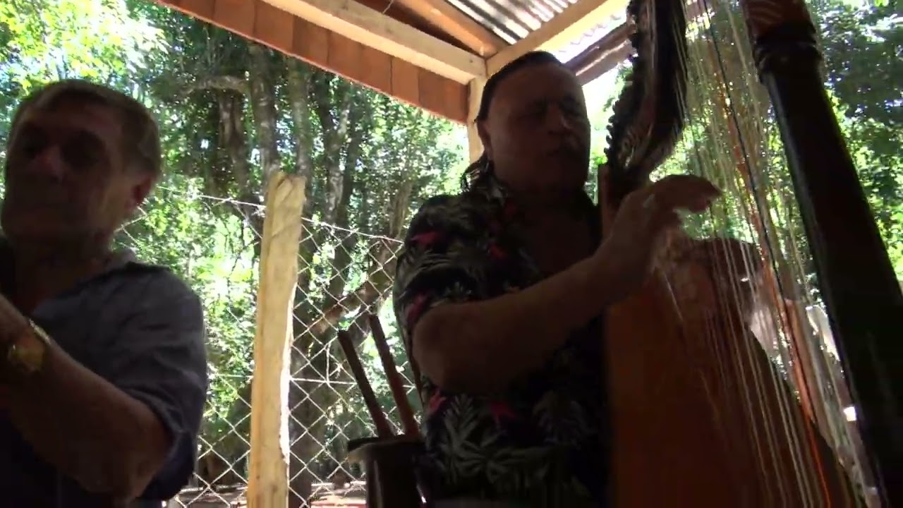 Isla Saca, duo de arpas, cumple de Paraguay Morinigo, km 8, Eldorado
