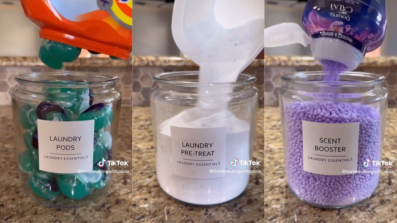 ASMR Laundry Refill and Restock TikTok Compilation pt. 14 🧺✨