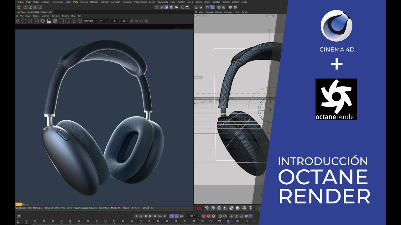 INTRODUCCIÓN OCTANE RENDER INTERFAZ - CINEMA 4D