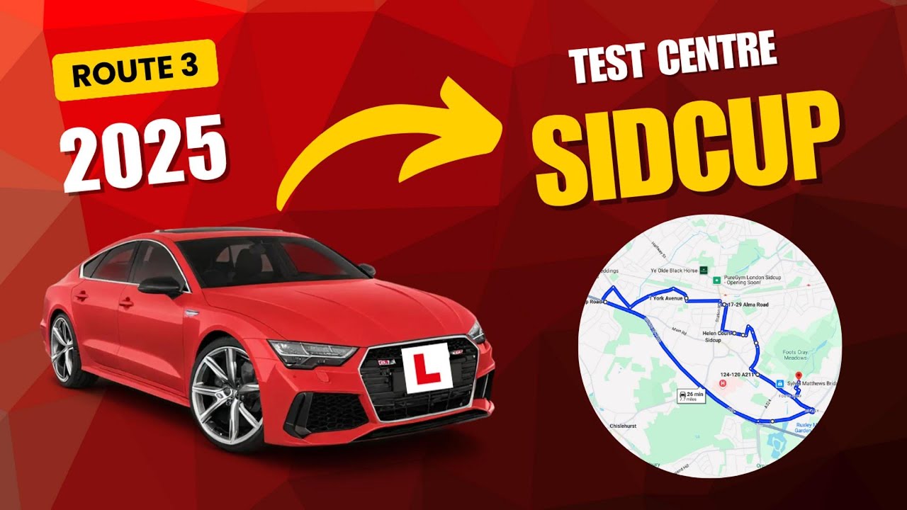 Sidcup Driving Test Route 3 | Summer 2025 || 