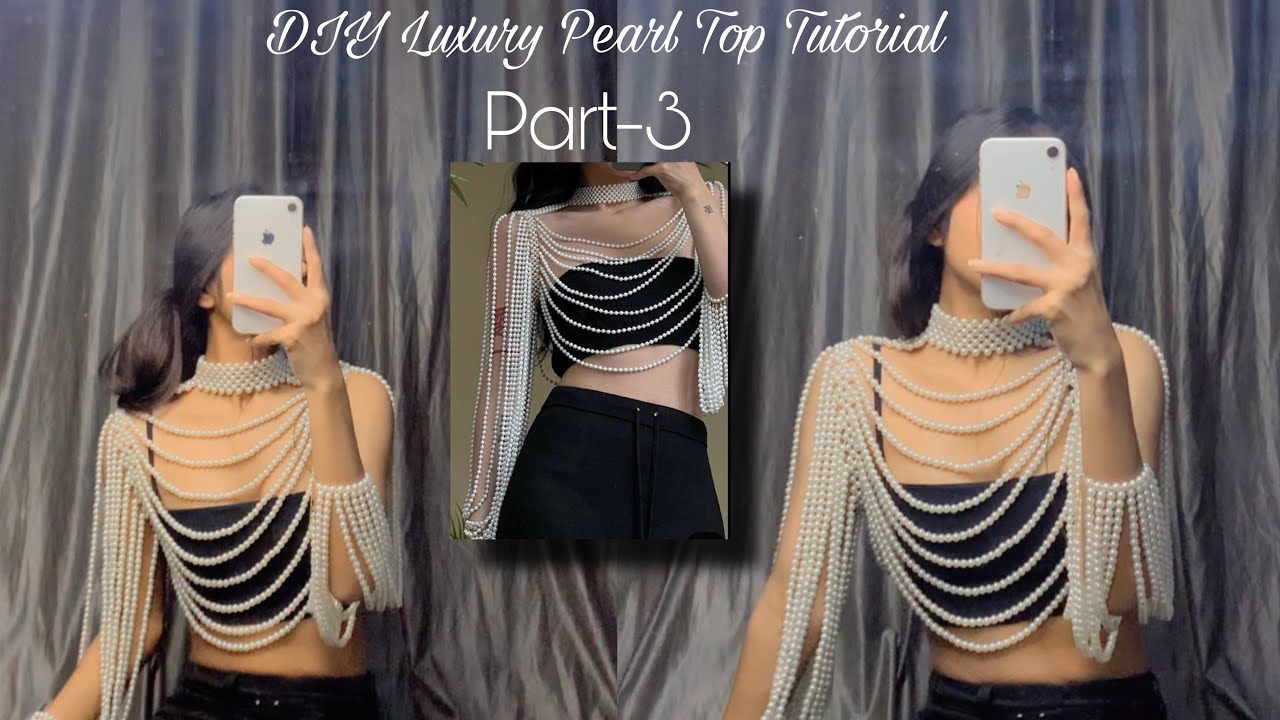 I Made the VIRAL Pearl Body Chain Top! ✨ (Part 3: The Final Reveal)